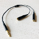  DC 3.5mm Aux Cable Male to Dual Female Earphone Headphone Y Splitter Stereo Audio Cable