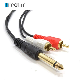  RCA Cabel Extension 6.35mm 1/4 Inch Mono Jack Plug to Phono RCA Plugs Screened Audio Cable 6 FT