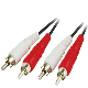  2RCA Plugs to 2RCA Plugs, Plastic RCA Molding Cable