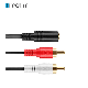 3.5mm Female to 2 RCA Male Stereo Audio Y Cable Adapter Gold Plated Compatible for Smartphones, MP3, Tablets, Home Theater manufacturer