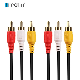 Audio Video Cable, Composite Cord 50 FT RCA to RCA M/Mx3, AV Cable for TV, DVD, VCD Etd. manufacturer