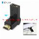 Male to Female 180 Degree up/Down Adjustable Right Angle HDMI Adapter manufacturer