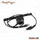  Two Way Radio Accessories, Mini XLR Cable with in-Line Big Ptt for Heavy Duty Headset