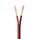  Black and Red Color Flat Copper Wire 1.5mm Speaker Cable and Wire