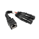  Factory Price High Quality Customized Black Molded Ethernet RJ45 Female to Dual XLR Female Adapter Cable for Data Transfer
