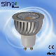 LED Spotlight PC+Aluminum Body GU10 COB IC Driver 6W Dimmable