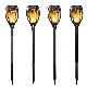  Waterproof Solar Flame Torches Lights Outdoor, with Dancing Flames
