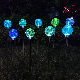 Optical Fiber Ball Ground Light LED Luminous Ball Light Outdoor Solar Landscape LED Garden Light Optic Fiber Lighting