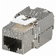  10 Gigabit CAT6/CAT6A RJ45 FTP Tool-Less Zinc-Alloy Shielded Keystone Jack