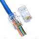 Pass Through Ez CAT6 Plug RJ45 Connector for Network Cable