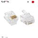 UTP Telephone Wire Rj12 Terminal Connector 6p6c Rj12 Modular Plug