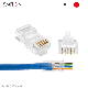 Ez RJ45 UTP RJ45 Connector Cat 6 5e Modular Plug 8p8c Ethernet Cat5e CAT6 RJ45 Plug RJ45 Pass Through Connector