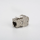  FTP Toolless Keystone Jack CAT6A RJ45 8p8c Coupler 180 Degree