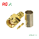 50 Ohm Gold Plated Solder Crimp Type SMA Male RF Coaxial Connector for Rg58 Rg141 LMR195