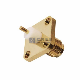  SMA RF Connectors Female Jack with 4-Hole Flange Solder for PCB Mount