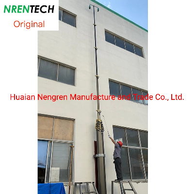 Antenna Mounted Pneumatic Telescopic Mast 30m Height-30kg Payloads-Mobile Telecom Mast Tower