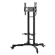 Mobile TV Mount Height Adjustable TV Cart Rotate 32-60 TV Trolley Stand for Live Broadcast