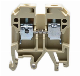  Weidmuller Brass Conductor Screw DIN Rail Electrical Wire Clamp Connector Terminal Block 10mm2 800V 57A