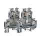  Screw Type Double Layer PA66 Plastic DIN Rail Terminal Connector
