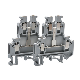 Screw Type Double Layer PA66 Plastic DIN Rail Terminal Connector