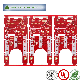  Fr4 4layer PCB Board Red Sodermask PCB Silkscreen Quick-Turn