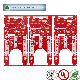 Fr4 4layer PCB Board Red Sodermask PCB Silkscreen Quick-Turn