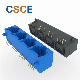  Side Entry Tab up 4 Ports RJ45 PCB Connector Modular PCB Jack