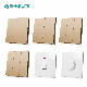  2024 New Design British Standard 2 Gang 1 Way Wall Switch with 15 Years Guarantee