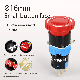  Environmentally Plastics 16mm Emergency Stop Switch Push Button Red Mushroom Head 1no1nc