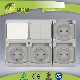 IP54 Series EU Standard Open Weatherproof Schuko Socket with CE Certification Waterproof European Germany Power Switch Outlet Socket