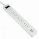 6 Vertical Outlet Power Stips Arrangement Surge Protecting Indicator with USB Ports