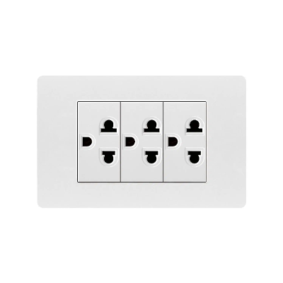 Customized Triple Thailand Smart Wall Electrical Power 3 Pin Multi-Functional Wall Socket