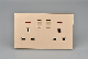 Bingoelec UL Listed 3 Way Dimmer Light Switch/Dimmer Switcheurope Model Touch Switch Home Electric Plugs Schuko Wall Socket with USB Ports