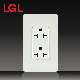  High Quality PC Material 20A Receptacle with Plate (LGL-11-12)