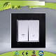 Black Color 86*86mm EU Type Shutter Curtain Switch Easy to Use