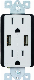 4.0A USB Wall Outlet Charger (Upgraded) , 15A Tamper-Resistant Receptacles Duplex Receptacle