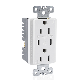  UL Listed 3.6A Dual USB Type C Charger 125V 15A Outlet