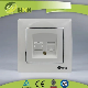  EU Standard Plastic Material Home Use RJ45 CAT6 86 Type Data Outlet Flush Mounted Computer Internet Electric Wall Socket