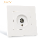 F Series Flame Retardant PC Panel EU Standard Female / Male TV Power Socket Electric Wall Socket