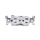 15A 125V Electrical Industry Double 3 Pin Plug Wall Mounted Outlet GFCI Receptacle Wall Socket with Self-Grounding