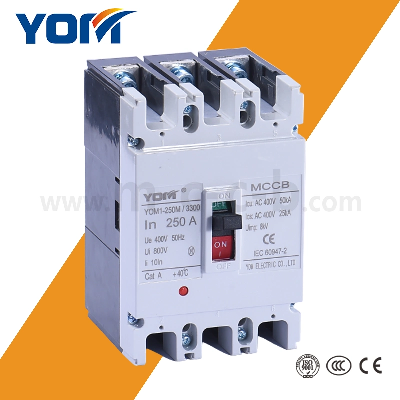 Yom1 2p 3p 4p Breaker Electrical MCCB Circuit Breakers for Power Distribution
