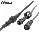  M19 1.0 1.5 Wire 2pin LED Outdoor Cable Waterproof Connector