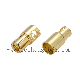  High Quality Big Current Brass Gold Plating LED Battery 6.5mm 8mm Bullet Banana Plug Connector