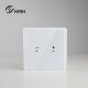 Remote WiFi Wireless EU Standard Dimmer Smart Switch Touch Tempered Glass Panel, Remote Control