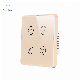  Tuya EU Standard Remote Control Touch Light Switch 1/2/3/4 Gang Glass Panel with Colorful Frame