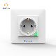 Wireless Remote Control WiFi Smart Switch Socket Glass Panel /Plastic Smart Socket for Home Using Google Home EU/Us