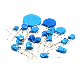 Round Blue Color High Voltage Disc Ceramic Capacitors for Audio Equipments manufacturer
