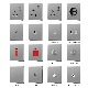  Electrical Switches Socket Outlet 250V 3 Pin Multi Plug Wall Socket
