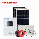 Htonetech Solar off Grid 5kw Home Use Solar Power System China 5kw 10kw 25kw 30W 53kw Portable Emergency Solar Power System with DC Controller LCD Controller