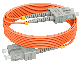 St to St Fiber Patch Cable Multimode Duplex - 1m (3.28FT) - 50125um Om2 LSZH